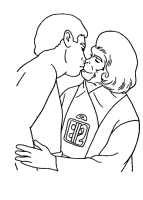 A coloring page of planet of the apes